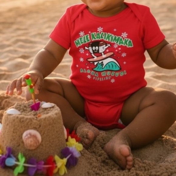 Mele Kalikimaka Spam Musubi Hawai’i Onesie - Picture 2 of 5